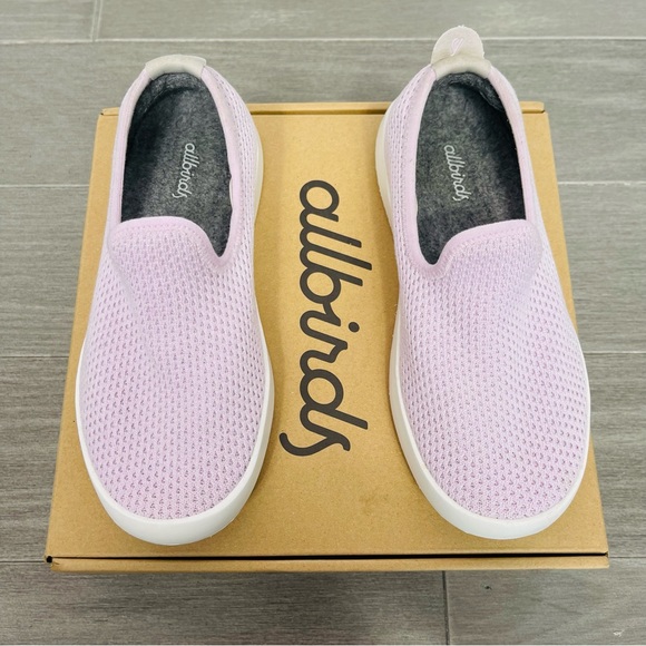 Allbirds Tree Lounger Lilac White Slip On Sneakers Lightweight Sustainable Shoes - Picture 5 of 11